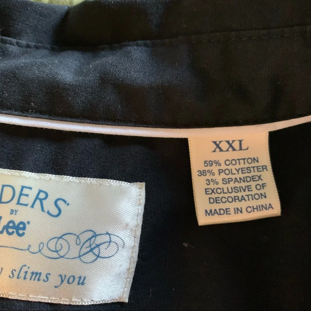 Riders by Lee Black Button Front Shirt Size XXL - Picture 10 of 12